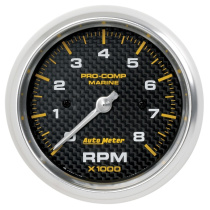 Varvräknare 87mm 8000 RPM MARINE CARBON FIBER